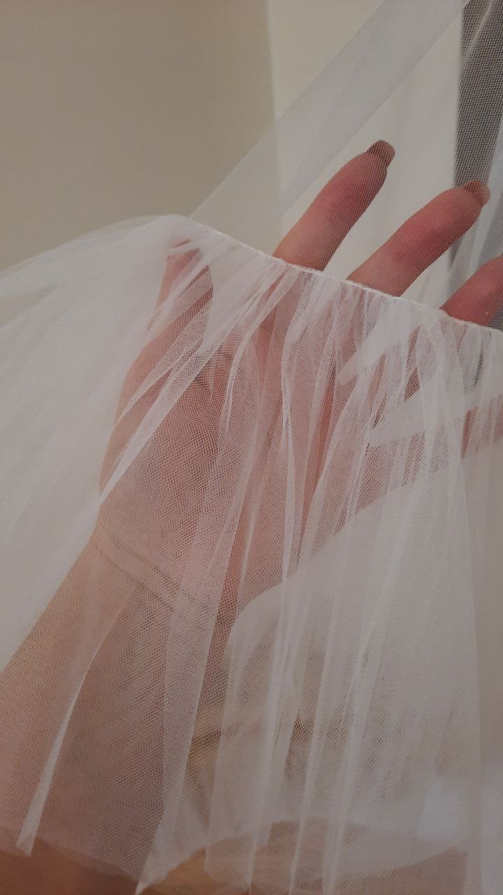 Ruffle veil Soft veil Frill tulle veil, modern wedding bridal veil, ruffle, lace, modern bohemian bridal veil