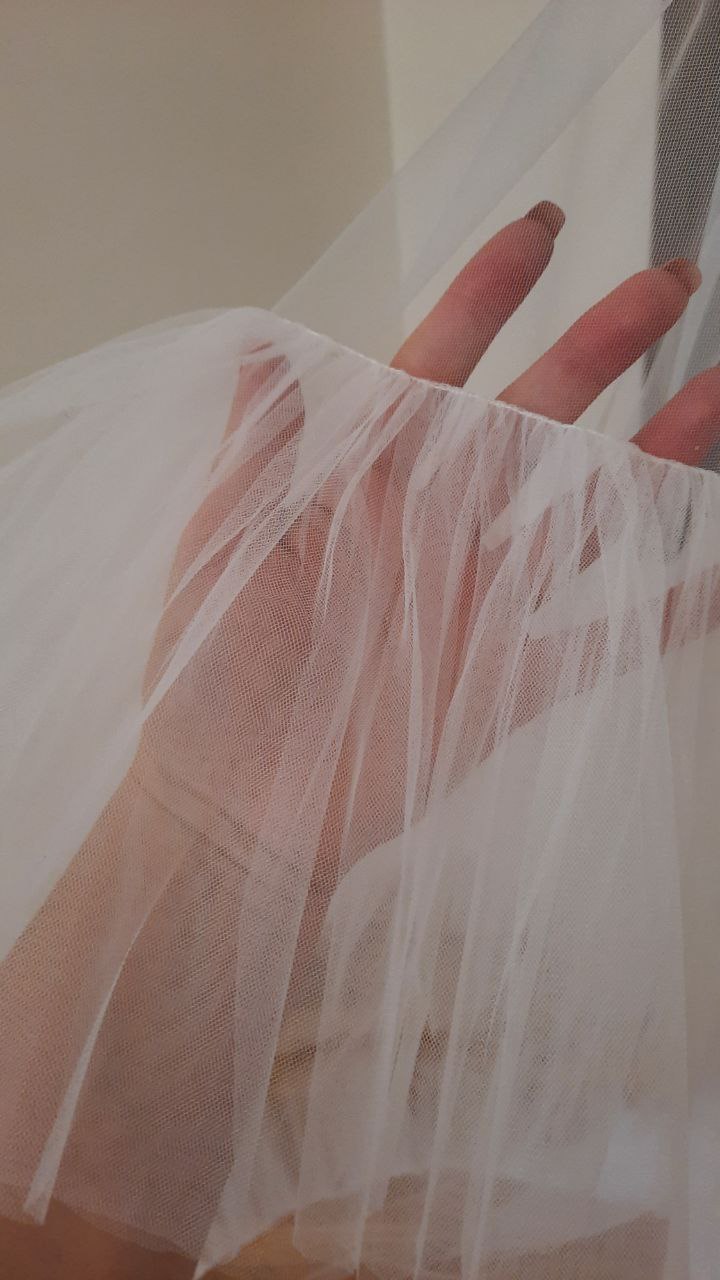 (Copy) Ruffle veil Soft veil Frill tulle veil, modern wedding bridal veil, ruffle, lace, modern bohemian bridal veil